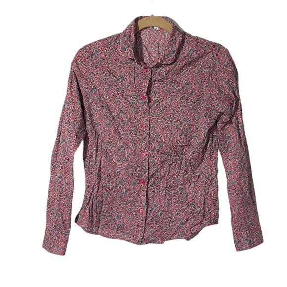 INES DE LA FRESSANGE X UNIQLO FLORAL TOP BUTTON SIZE SMALL - Picture 1 of 4